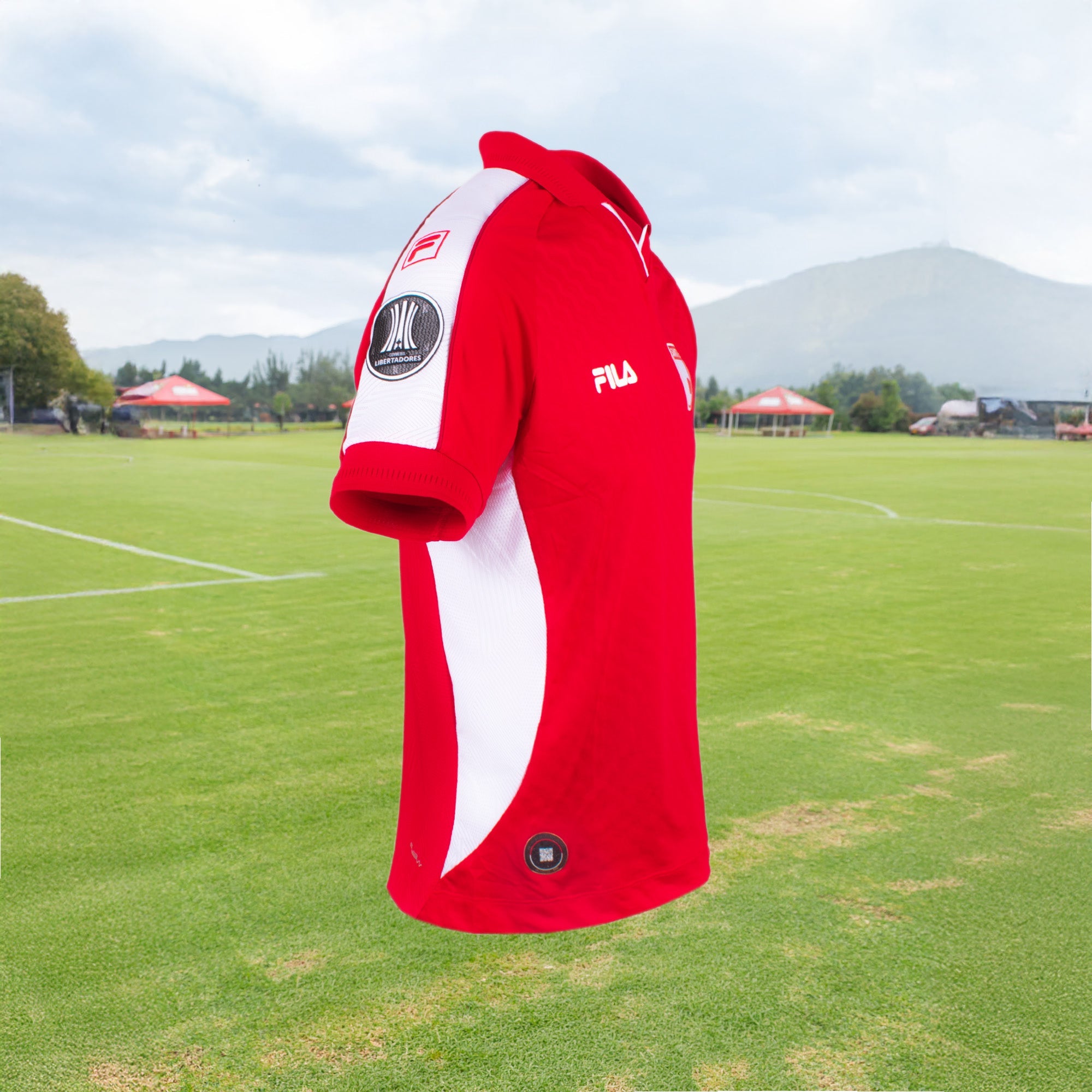 CAMISETA MASCULINA FILA INDEPENDIENTE SANTA FE HOME COPA LIBERTADORES 2026