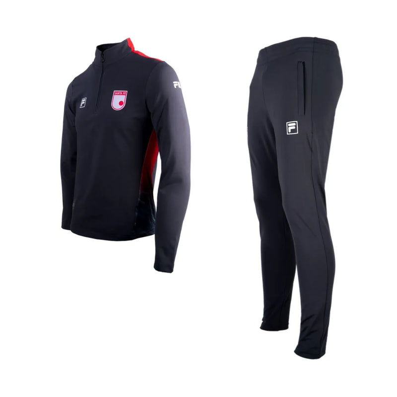 CONJUNTO SUDADERA MASCULINA FILA INDEPENDIENTE SANTA FE ENTRENO 2026 02