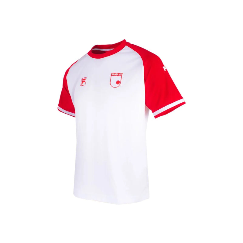 CAMISETA MASCULINA FILA INDEPENDIENTE SANTA FE PRESENTACION 2026 01