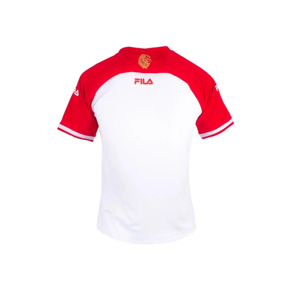 CAMISETA MASCULINA FILA INDEPENDIENTE SANTA FE PRESENTACION 2026 01